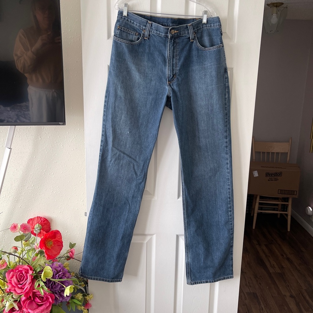 Carhartt Men's Straight Fit Blue Jeans